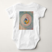 Pastel Prism: Rainbow Color Wielen Romper (Achterkant)