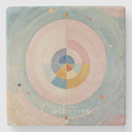 Pastel Prism: Rainbow Color Wielen Stenen Onderzetter