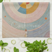 Pastel Prism: Rainbow Color Wielen Theedoek (Gevouwen)