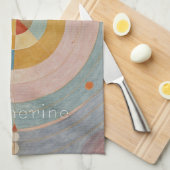 Pastel Prism: Rainbow Color Wielen Theedoek (Quarter Fold)