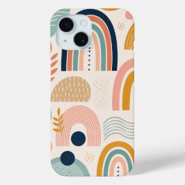 Pastel Prisma Boog Abstract Oppervlaktepatroon iPhone 15 Case