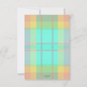 Pastel Pset Baby Foto Dank u wel! Bedankkaart (Achterkant)