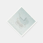 Pastel Pset Baby shower Paper Napkins Servet (Hoek)