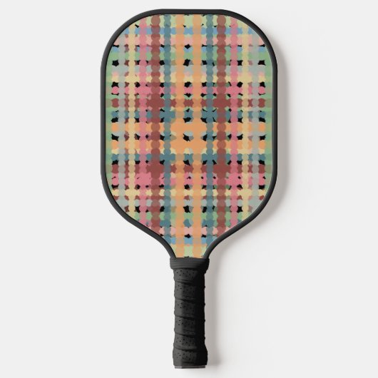 Pastel Pset Pattern Pickleball Paddle (Voorkant)