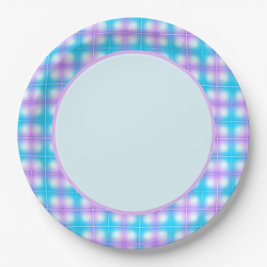 Pastel Pset Pink en Blue Paper Bord (Voorkant)