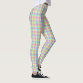 Pastel Pset Yellow Blue Pink Green Paars Leggings (Rechts)