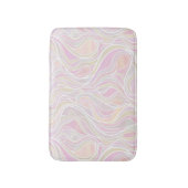 Pastel Psychedelic Glas in lood Abstract Badmat (Voorkant Verticaal)
