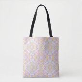 Pastel Psychedelic Pattern | Groovy Liquid Marble Tote Bag (Voorkant)