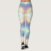 Pastel Psychedelic Pattern | Iridescent Nebula Leggings (Achterkant)