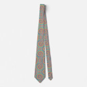 Pastel psychedelische tie-dye patroon stropdas (Voorkant)