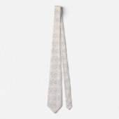 Pastel psychedelische tie-dye patroon stropdas (Voorkant)