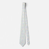 Pastel psychedelische tie-dye patroon stropdas (Voorkant)