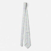 Pastel psychedelische tie-dye patroon stropdas (Achterkant)