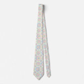 Pastel psychedelische tie-dye patroon stropdas (Voorkant)