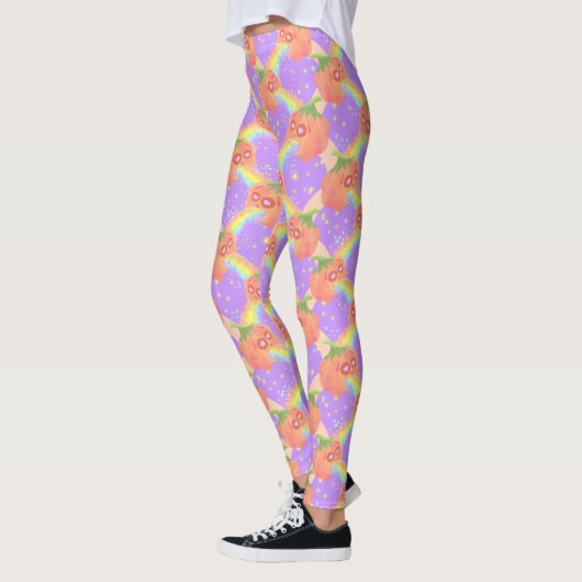Pastel Puking Pumpkins lila Leggings (Links)