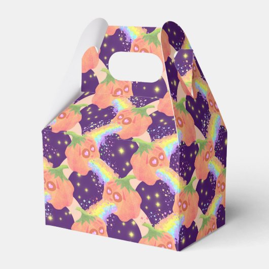 Pastel Puking Pumpkins midnight Favor Box Bedankdoosjes (Achterkant)