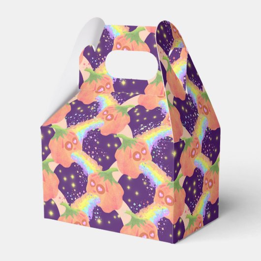 Pastel Puking Pumpkins midnight Favor Box Bedankdoosjes (Voorkant Zijde)