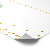 Pastel Pumpkin Gender onthullen Poster stembord (Hoek)