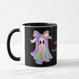 Pastel Pumpkin & Ghost Halloween Mug Mok