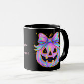 Pastel Pumpkin & Ghost Halloween Mug Mok (Voorkant rechts)