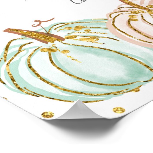 Pastel Pumpkin Mimosa Bar Poster (Hoek)