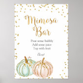 Pastel Pumpkin Mimosa Bar Poster (Voorkant)