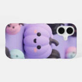 Pastel Pumpkin Patch Cute Halloween Case iPhone 16 Hoesje (Achterkant horizontaal)