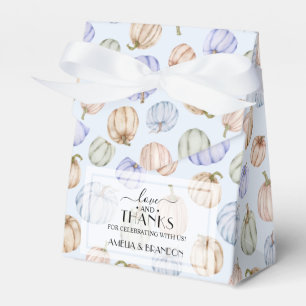 Pastel Pumpkins Blue Boy Baby shower Bedankdoosjes