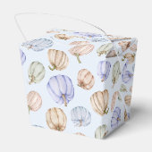 Pastel Pumpkins Blue Boy Baby shower Bedankdoosjes (Achterkant)
