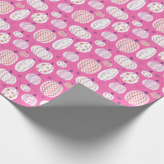 Pastel Pumpkins Cadeaupapier (Hoek)