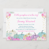 Pastel Pumpkins Confetti Baby shower Kaart (Voorkant)