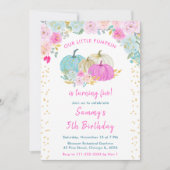 Pastel Pumpkins Confetti verjaardagsfeestje Kaart (Voorkant)