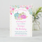 Pastel Pumpkins Confetti verjaardagsfeestje Kaart (Staand voorkant)