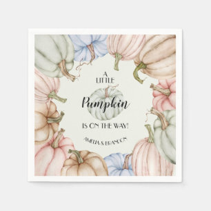 Pastel Pumpkins Gender Neutraal Baby shower Servet