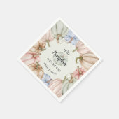 Pastel Pumpkins Gender Neutraal Baby shower Servet (Hoek)