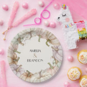 Pastel Pumpkins Herfst Papieren Bordje (Feest)