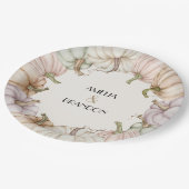 Pastel Pumpkins Herfst Papieren Bordje (Gekanteld)