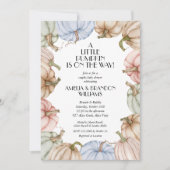 Pastel Pumpkins Mint Baby Shower Invitations (Voorkant)