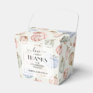 Pastel Pumpkins Neutraal Baby shower Bedankdoosjes