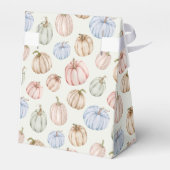 Pastel Pumpkins Neutraal Baby shower Bedankdoosjes (Achterkant)
