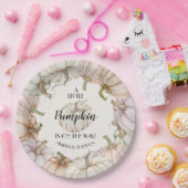 Pastel Pumpkins Neutraal Baby shower Papieren Bordje (Feest)