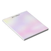 Pastel Purple and Pink Stationery Notitieblok (Schuin)