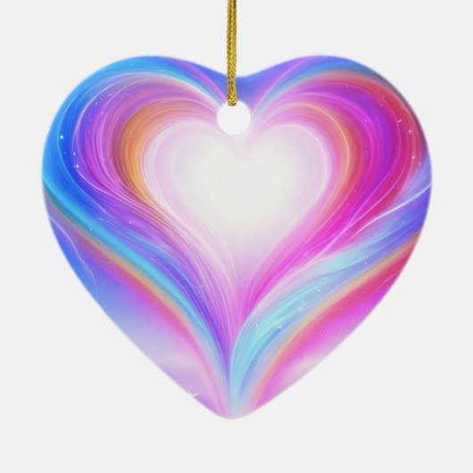 Pastel Purple + Blue on a Beautiful Valentine Tree Keramisch Ornament (Achterkant)