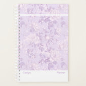 Pastel Purple Floral Small Planner (Voorkant)