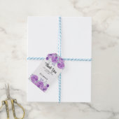 Pastel Purple Rose Floral Greenery Thank You Cadeaulabel (Met Touw)
