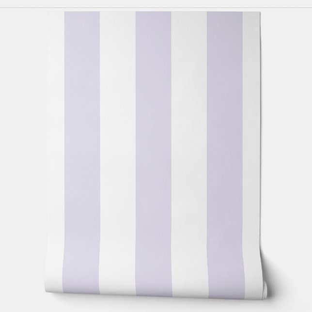 Pastel Purple Stripes Behang (Afrollen)