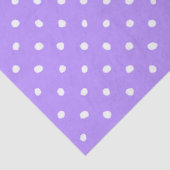 Pastel Purple With Irregular White Polka Dots Tissuepapier (Detail)