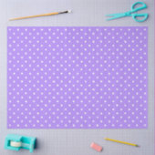 Pastel Purple With Irregular White Polka Dots Tissuepapier (Craft)
