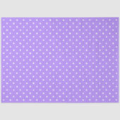 Pastel Purple With Irregular White Polka Dots Tissuepapier (Voorkant)