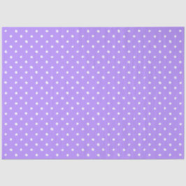 Pastel Purple With Irregular White Polka Dots Tissuepapier